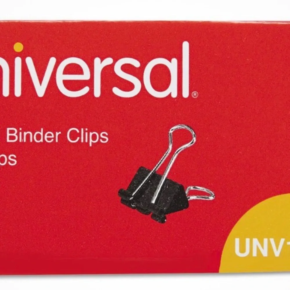 Small Binder Clips set of 12 - Black